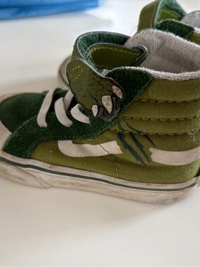 Van toddler Green High-Top Dinosaur Detail Sneakers